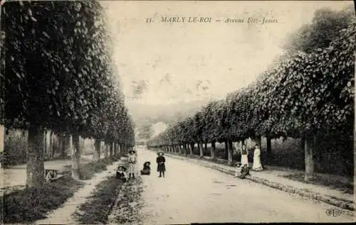 Ak Marly le Roi Yvelines, Avenue Fitz-James