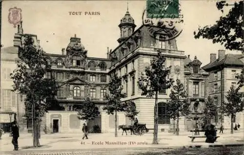 Ak Paris IV, Massillon-Schule