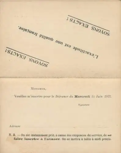 Klapp Ak Paris VIIIe Élysée, Rue de la Ville-l'Évêque, Industrie- und Handelsvereinigung