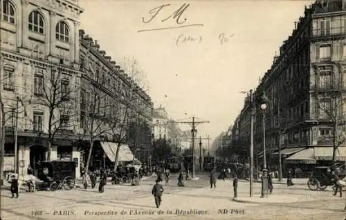 Ak Paris XI, Avenue de la République