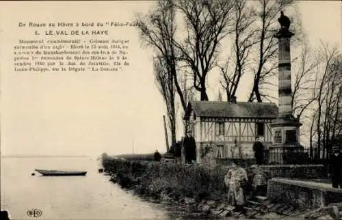 Ak Val de la Haye Seine Maritime, Von Rouen nach Le Havre an Bord der Felix Faure