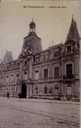 Ak Fontainebleau Seine et Marne, Rathaus