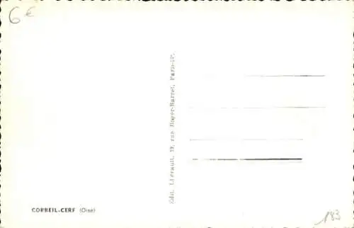 Ak Corbei-Cerf Oise, Teilansicht