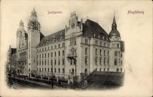 Ak Magdeburg an der Elbe, Justizpalast