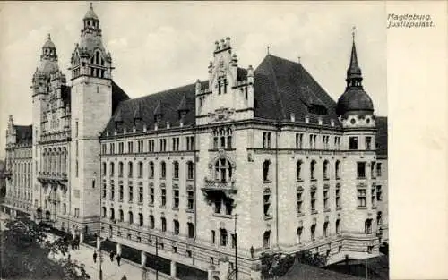 Ak Magdeburg an der Elbe, Justizpalast