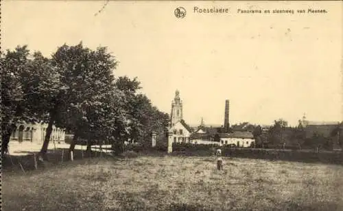 Ak Roeselare Roeselaere Rousselare Roulers Westflandern, Teilansicht