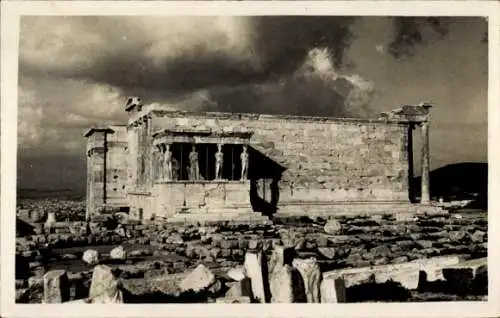 Ak Athen Griechenland, Portal der Karyatiden am Erechtheion, Tempel Akropolis