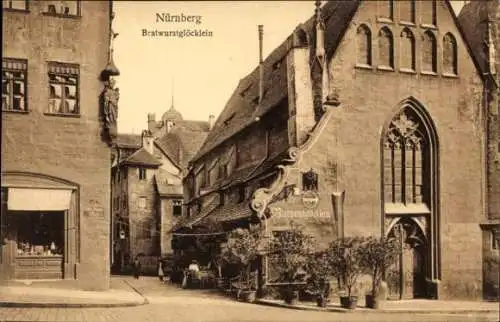 Ak Nürnberg in Mittelfranken, Bratwurstglöcklein