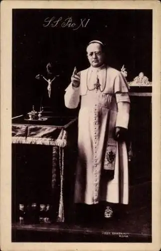 Ak Papst Pius XI., Achille Ambrogio Damiano Ratti