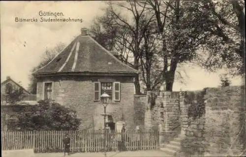 Ak Göttingen in Niedersachsen, Bismarcks Studentenwohnung