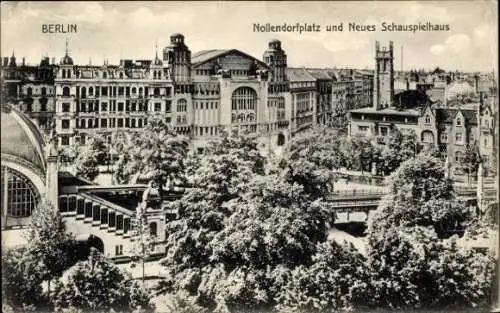 Ak Berlin Schöneberg, Nollendorfplatz und Neues Schauspielhaus