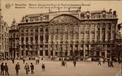 Ak Brüssel Brüssel, Haus der ehemaligen Herzöge von Brabant