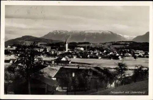 Ak Teisendorf in Oberbayern, Gesamtansicht mit Untersberg