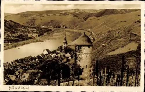 Ak Zell an der Mosel, Gesamtansicht