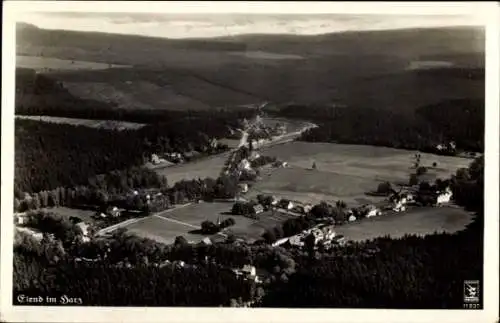 Ak Elend Oberharz am Brocken, Fliegeraufnahme