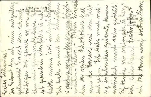 Ak Elend Oberharz am Brocken, Fliegeraufnahme