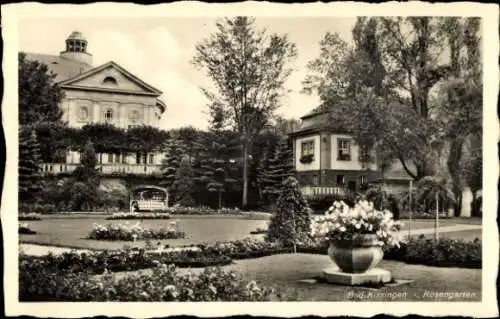 Ak Bad Kissingen Unterfranken Bayern, Rosengarten