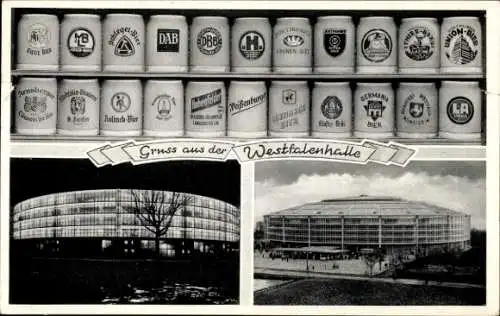 Ak Dortmund im Ruhrgebiet, Westfalenhalle, Bierkrugsammlung von Walter Dung