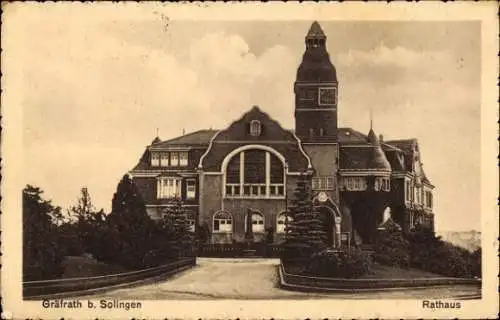 Ak Gräfrath Solingen, Rathaus