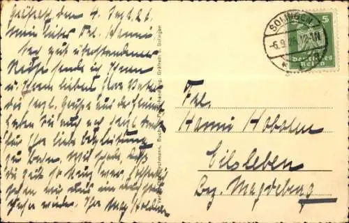 Ak Gräfrath Solingen, Rathaus