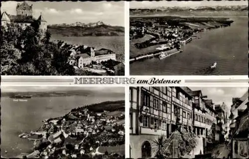 Ak Meersburg am Bodensee, Panorama, Gebäude, Gesamtansicht