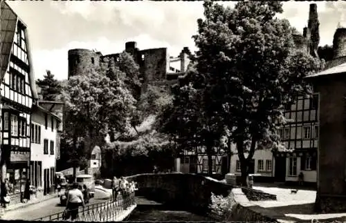 Ak Bad Münstereifel in Nordrhein Westfalen, Blick zur Burg