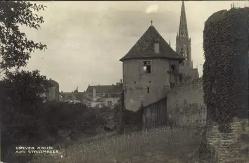 Ak Speyer am Rhein, Alte Stadtmauer