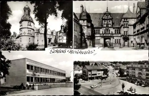 Ak Schloss Neuhaus Paderborn in Westfalen, Schloss, Gebäude, Teilansicht