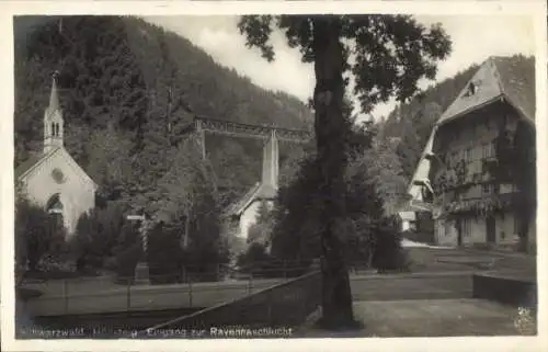 Ak Breitnau im Schwarzwald, Höllental, Höllsteig, Eingang zur Ravennaschlucht
