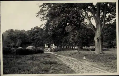 Foto Ak Bauerngehöft, Fachwerkhaus, 1920