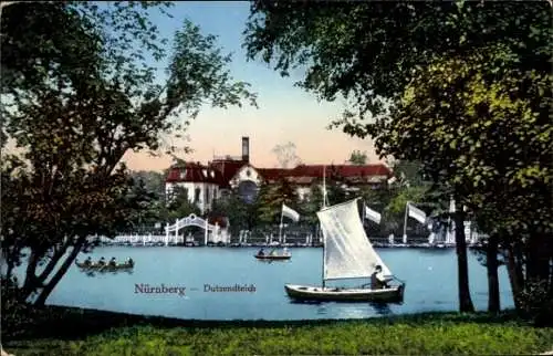 Ak Nürnberg in Mittelfranken, Dutzendteich