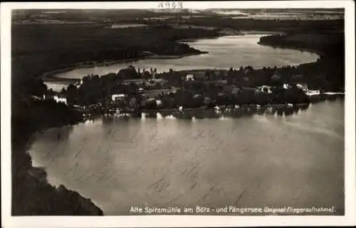 Ak Spitzmühle Strausberg in der Mark, Neue Spitzmühle, Bötz- und Fängersee