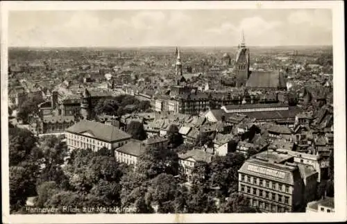 Ak Hannover in Niedersachsen, Gesamtansicht, Marktkirche