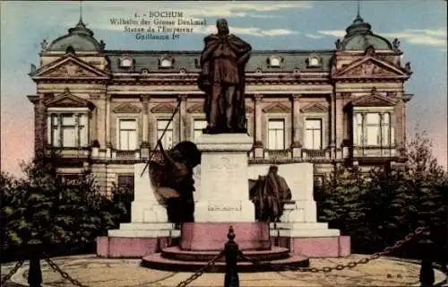 Ak Bochum im Ruhrgebiet, Wilhelm der Große Denkmal