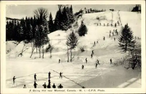 Ak Montreal Québec Kanada, Skihügel