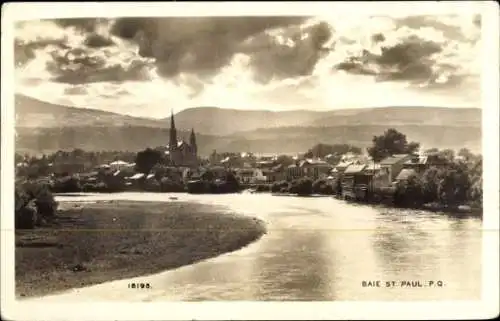 Ak Baie Saint Paul Québec Kanada, Gesamtansicht