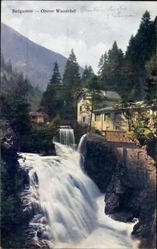 Ak Bad Gastein Badgastein Salzburg, Oberer Wasserfall