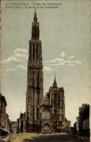 Ak Antwerpen Antwerpen Flandern, Kathedrale