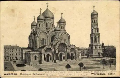 Ak Warszawa Warschau Polen, Russische Kathedrale
