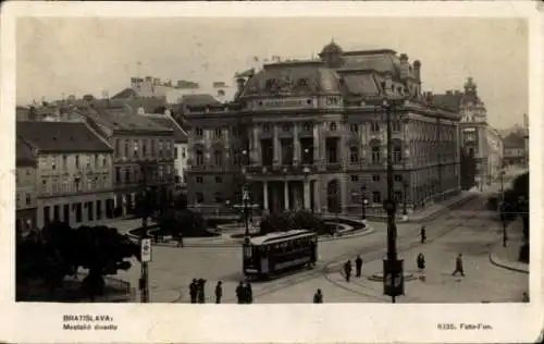 Ak Pressburg Bratislava Slowakei, Stadttheater