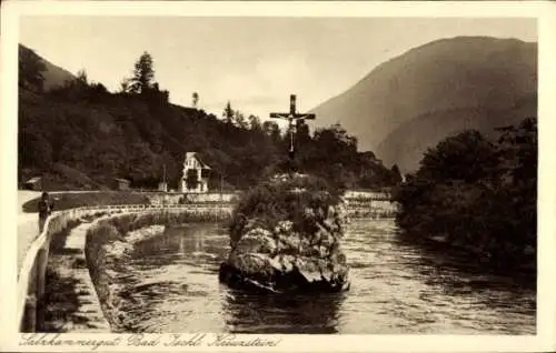 Ak Bad Ischl in Oberösterreich, Kreuzstein
