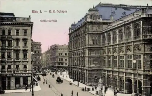 Ak Wien 1 Innere Stadt, Hofoper, Kärthner Straße