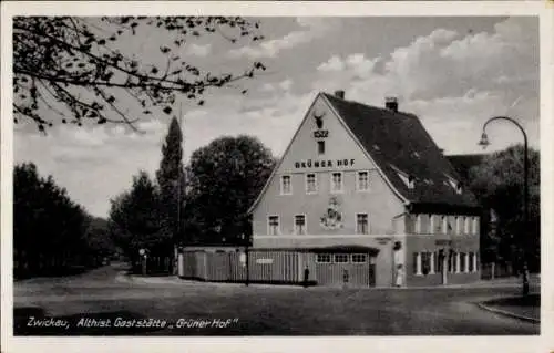 Ak Zwickau in Sachsen, Gaststätte Grüner Hof