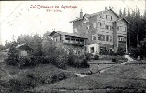 Ak Elgersburg in Thüringen, Schöffenhaus, Außenansicht