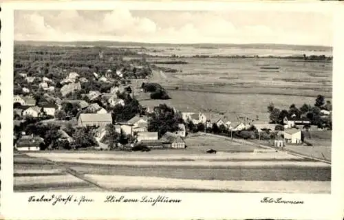 Ak Niechorze Horst Pommern, Panorama, Blick vom Leuchtturm