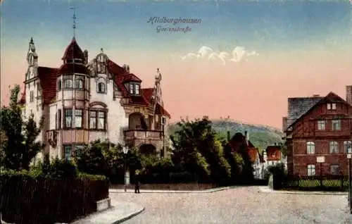 Ak Hildburghausen in Thüringen, Gartenstraße