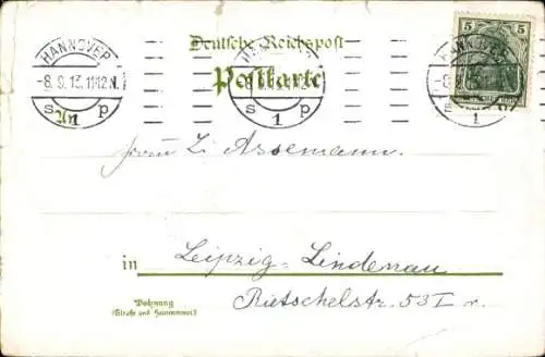 Litho Eldagsen Springe am Deister Niedersachsen, Restaurant Holzmühle, Teich, Wasserfall