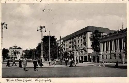 Ak Poznań Posen, Wilhelmplatz