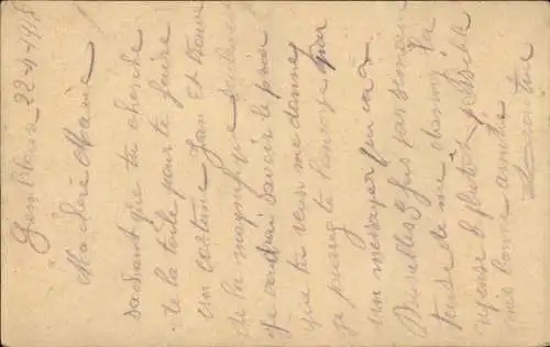 Stempel Militär-Postüberwachungs-Stelle Namur, Zensur, 1. WK