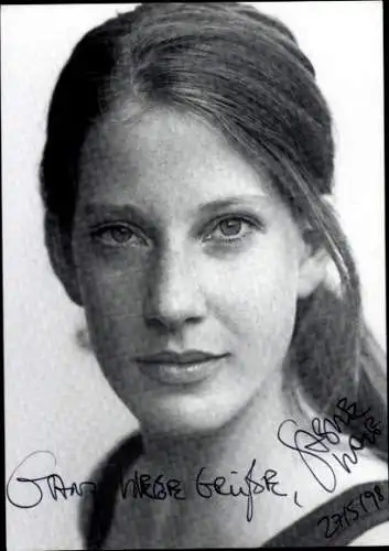 Ak Schauspielerin Sabine Wolf, Portrait, Autogramm